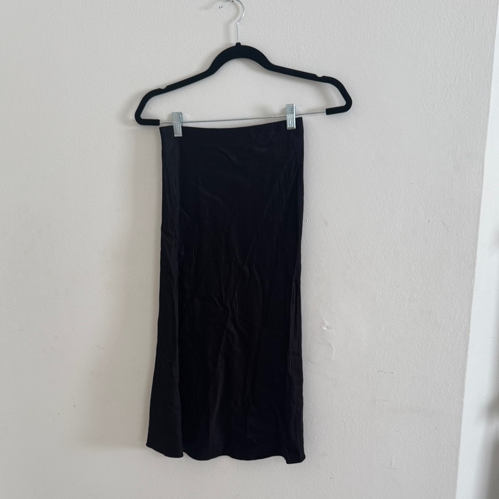 Rails faux silk midi Black Women's Skirt